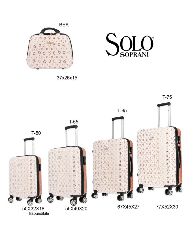 Prodotto: SOLO SOPRANI - TROLLEY LATTE LOGGATO IN ABS 4 RUOTE