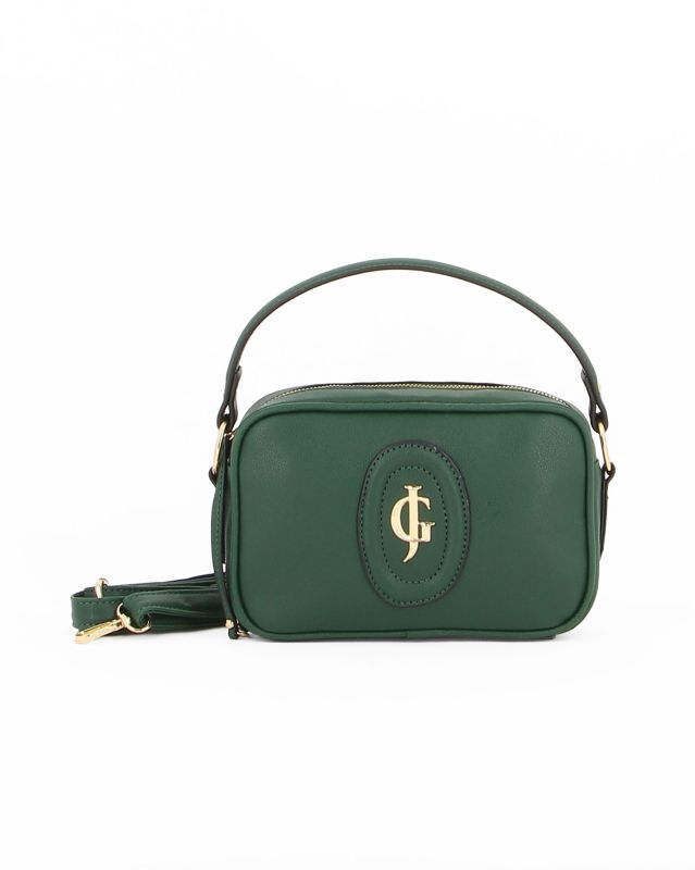 Prodotto: JUST GOLF - Borsa un manico verde con logo frontale e tracolla regolabile