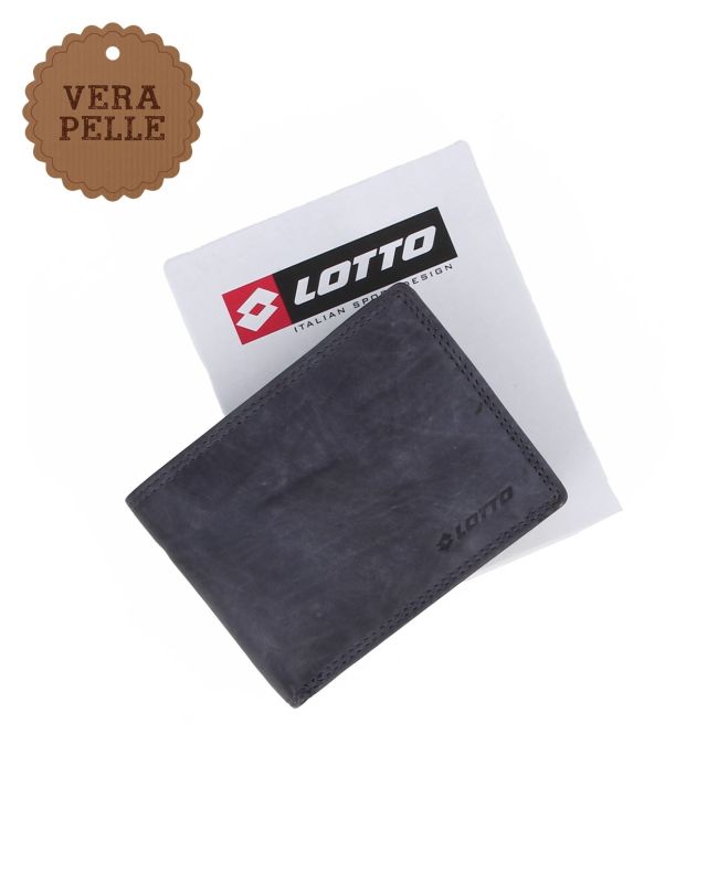 Prodotto: LOTTO - Portafoglio uomo blu in VERA PELLE