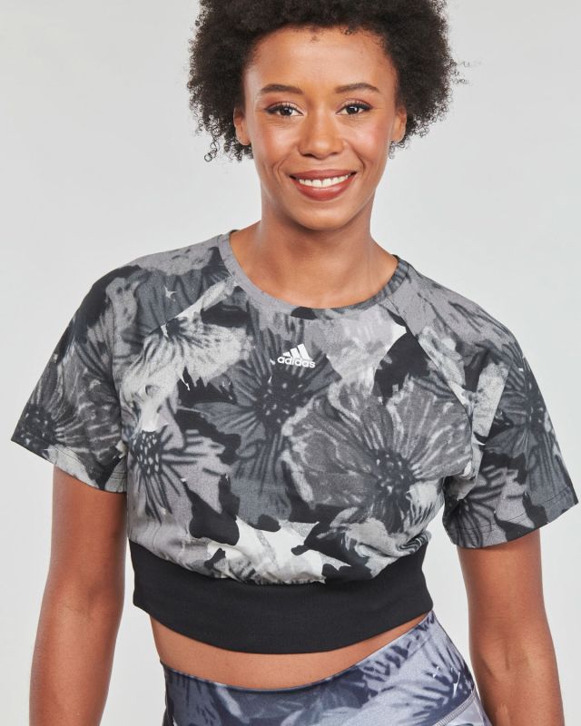 Prodotto: ADIDAS - T-shirt Cropped Allover Print - HP0781