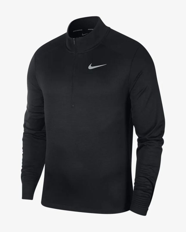 Prodotto: T-SHIRT ML 1/2 ZIP PACER BLACK