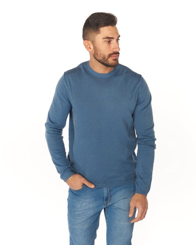 Prodotto: RIFLE - MAGLIA MANICA LUNGA GIROCOLLO STONE WASH