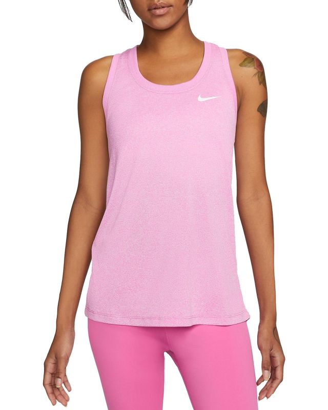 Prodotto: NIKE - Canotta da donna rosa in tessuto traspirante con logo bianco