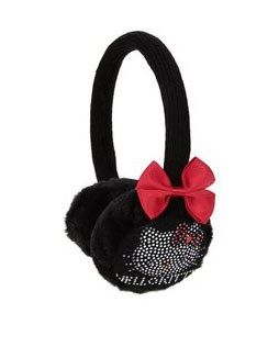 Prodotto: HELLO KITTY - Paraorecchie bimba nero con strass e fiocco rosso