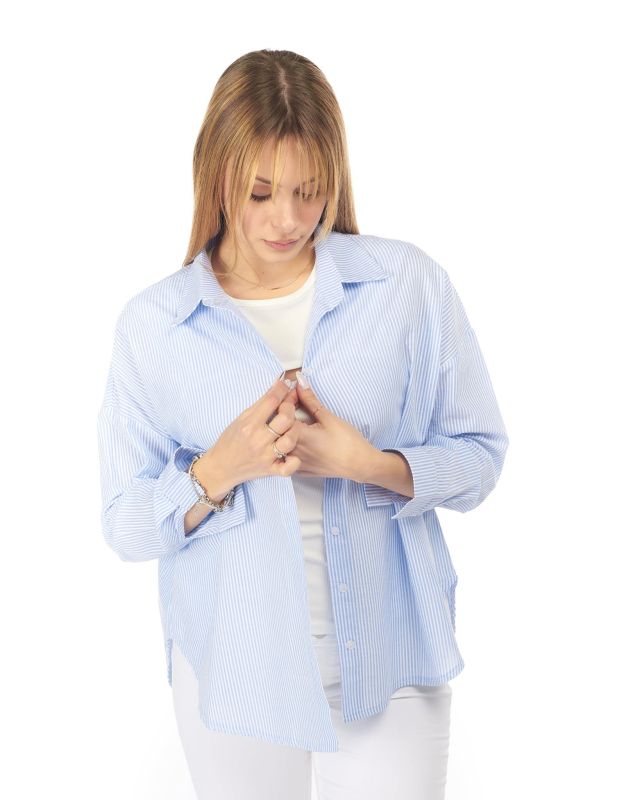 Prodotto: BACHATA - CAMICIA MANICA LUNGA RIGA PICCOLA