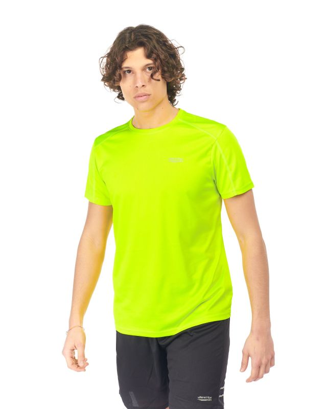 Prodotto: WAIKIKI RUN - T shirt da running giallo fluo in meh traspirante