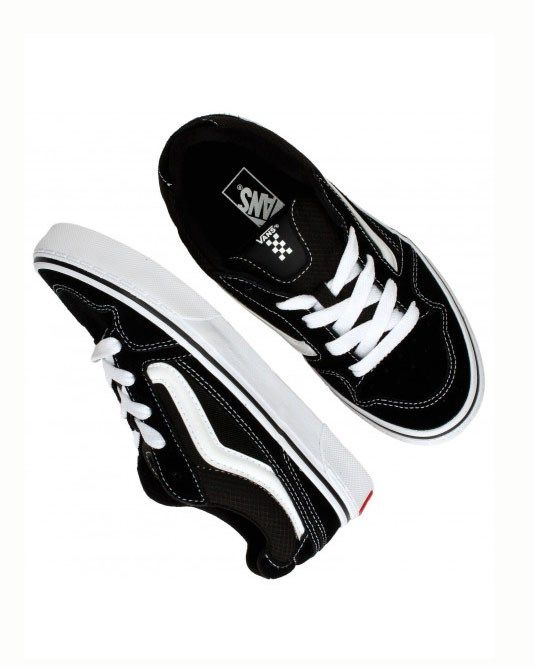 Prodotto: VANS - Sneaker da ragazzo nera con logo bianco, numerata 35/39 - CALDRONE