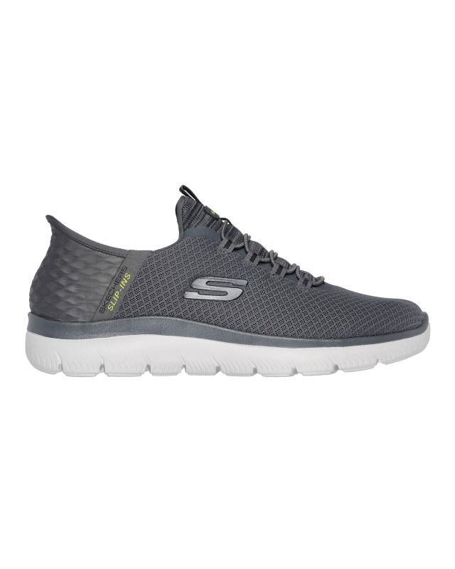 Prodotto: SKECHERS SLIP-INS SUMMITS-HIGH RANGE - Sneakers taupe con tomaia in mesh e lacci elasticizzati