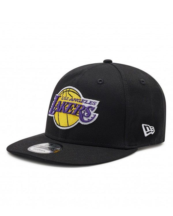 Prodotto: NEW ERA - Cappello a visiera piatta nero con logo Lakers - 9 FIFTY