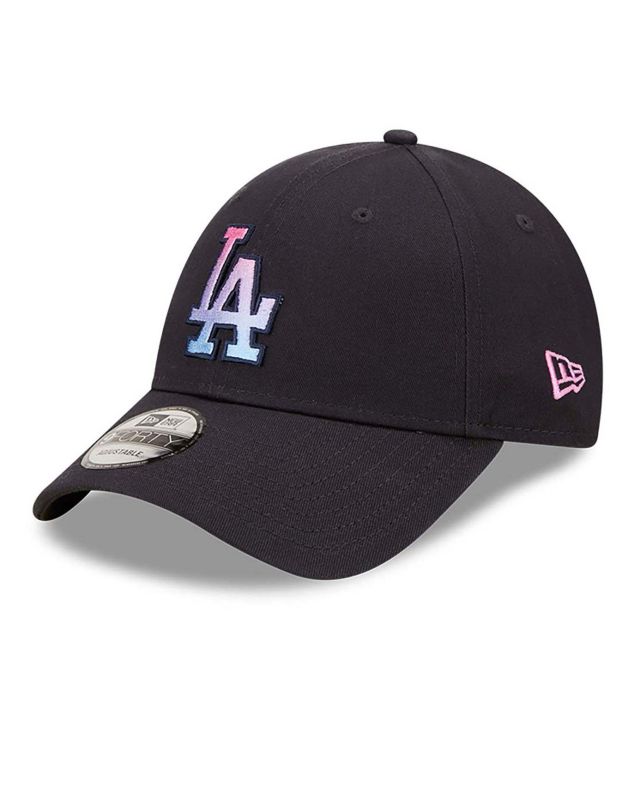 Prodotto: NEW ERA - Cappello nero regolabile con logo lilla gradiente - 9 FORTY