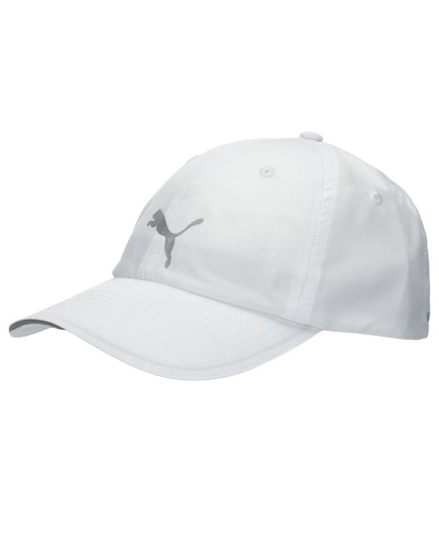 Prodotto: PUMA - Cappello da padel regolabile bianco in tessuto traspirante con logo riflettente