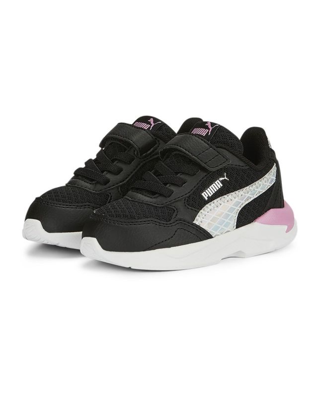 Prodotto: PUMA - Sneakers nera e rosa con logo metallizzato e strappo, numerata 20/27 - X RAY SPEED LITE MERMAID AC INF