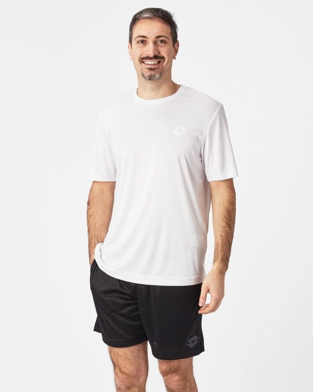 Prodotto: LOTTO - T shirt sportiva da uomo bianca in tessuto traspirante