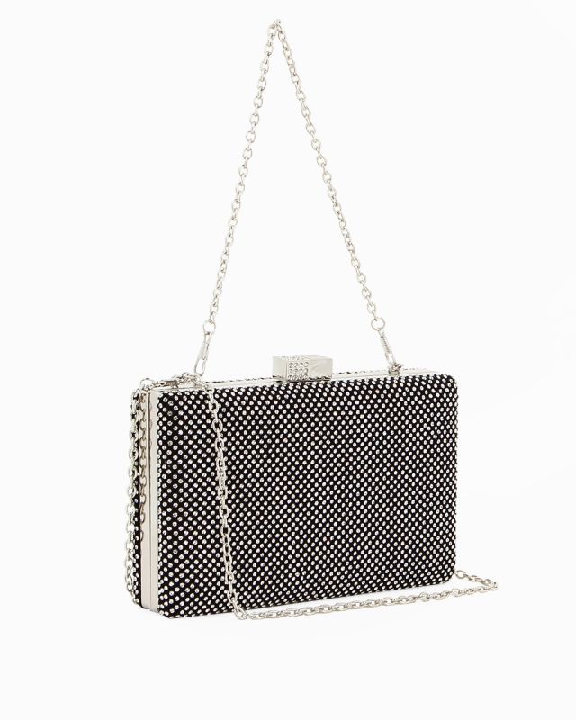 Prodotto: DIVAS - Pochette nera tutta strass