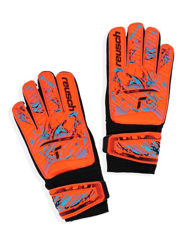 Prodotto: REUSCH - Guanti da portiere uomo arancioni e neri - ATTRAKT STARTER SOLID