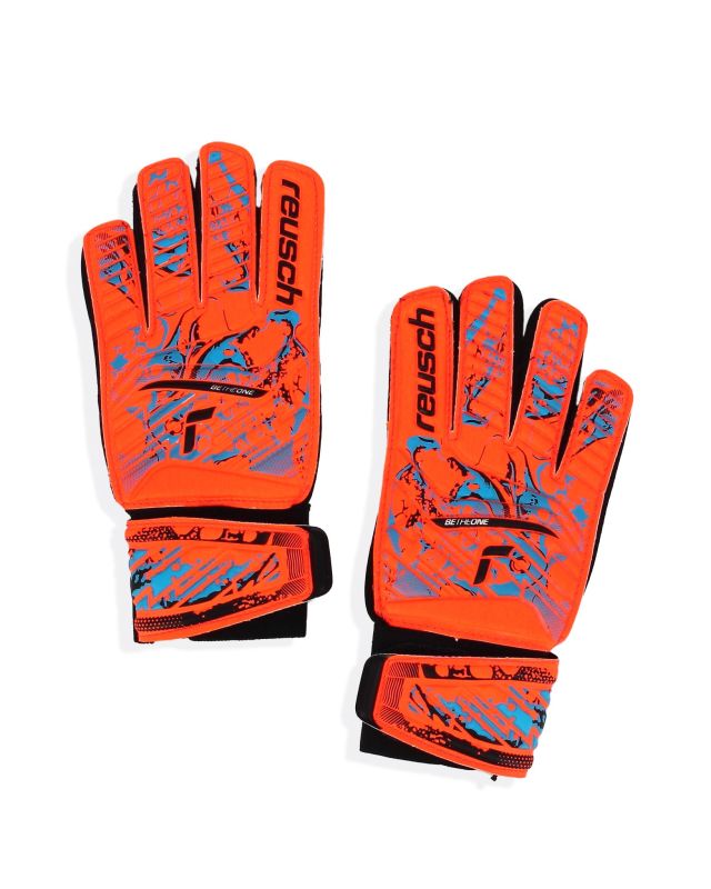 Prodotto: REUSCH - Guanti da portiere bambino arancioni e neri - ATTRAKT STARTER SOLID JUNIOR