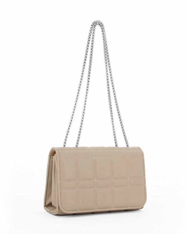 Prodotto: DIVAS - Borsa tortora da donna  con patta