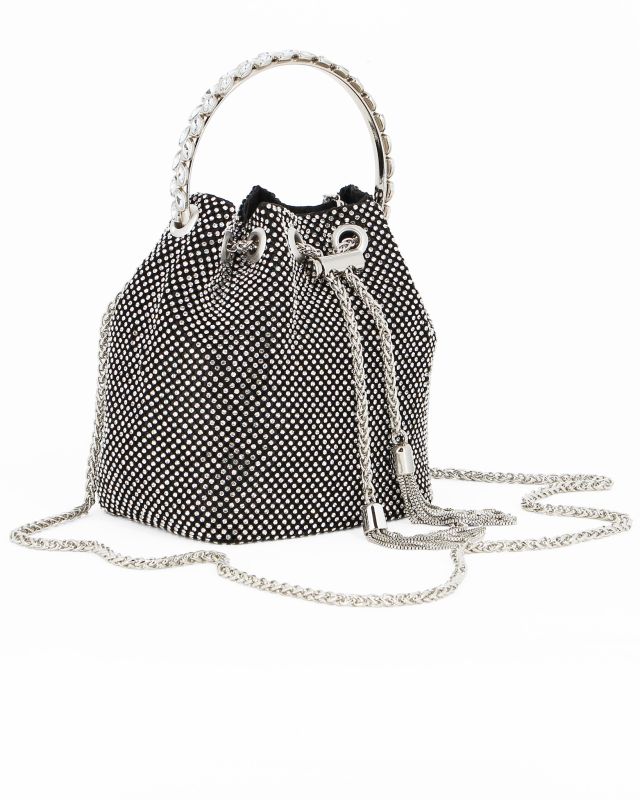 Prodotto: SACCHETTO 1MANICO TUTTO STRASS+COULISSE