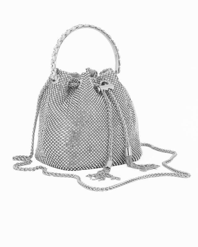 Prodotto: SACCHETTO 1MANICO TUTTO STRASS+COULISSE