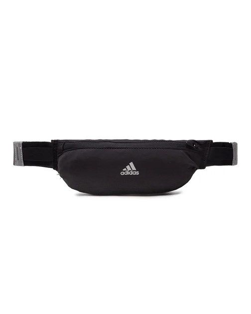 Prodotto: ADIDAS - Marsupio nero da running con dettagli riflettenti e cinghia regolabile in vita