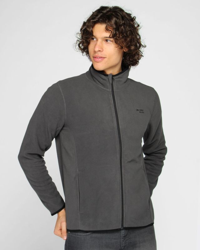 Prodotto: ON SPIRIT - PILE  RIGATO UOMO  FULL ZIP  GRIGIO - FABIO