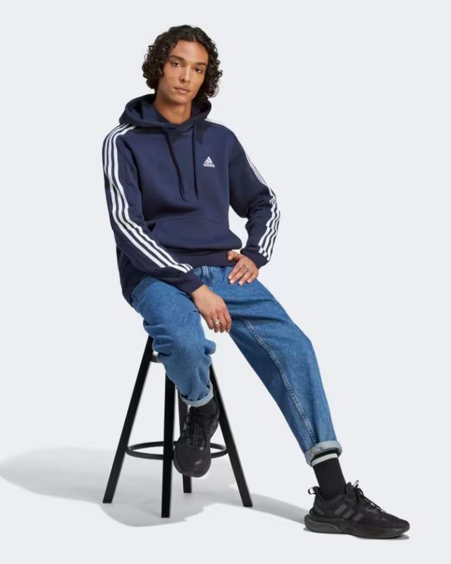 Prodotto: ADIDAS - HOODIE ESSENTIALS FLEECE 3-STRIPES - IJ6473