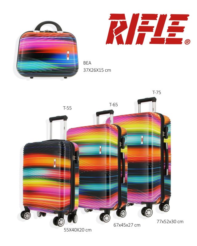 Prodotto: RIFLE - TROLLEY STAMPA LUCI COLORATE IN ABS