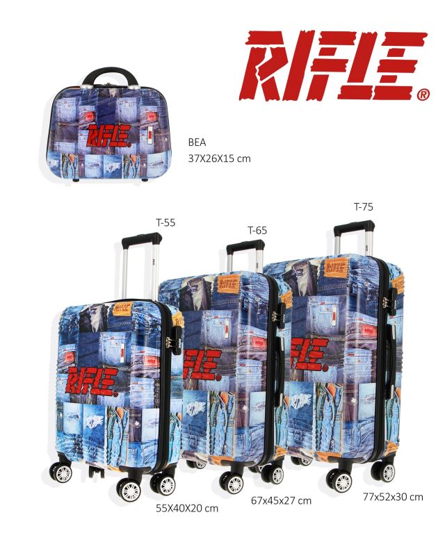 Prodotto: RIFLE - TROLLEY STAMPA JEANS IN ABS