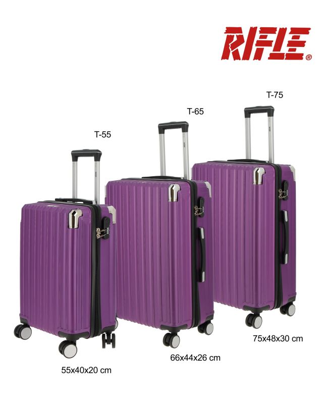 Prodotto: RIFLE - TROLLEY PRUGNA IN ABS CON ANGOLI IN METALLO