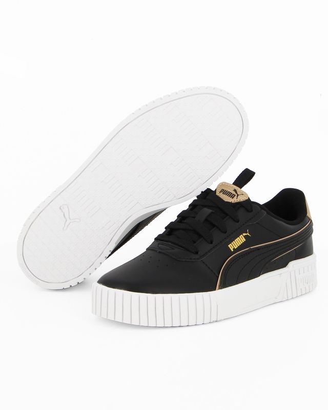 Prodotto: PUMA - Sneaker da bambina nera con dettagli oro, numerata 28/35 - CARINA 2.0 POP UP METALLICS PS