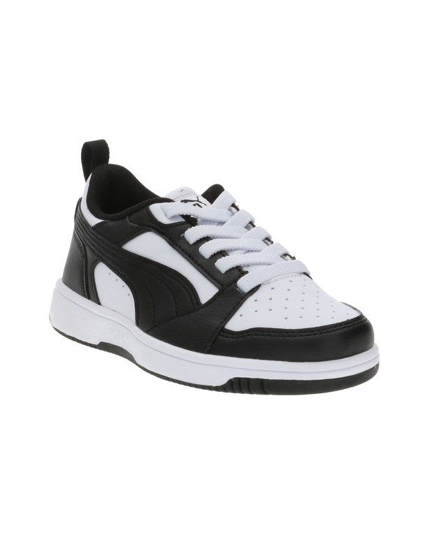 Prodotto: PUMA - Sneaker da bambino nera e bianca, numerata 28/35 - REBOUND V6 LO AC PS