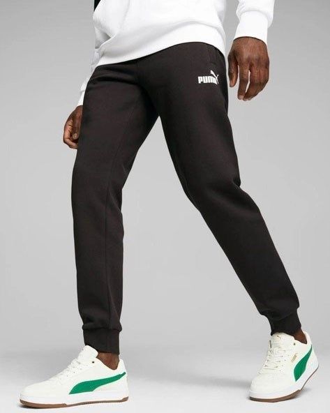 Prodotto: PUMA - Pantalone tuta da uomo nero con logo bianco