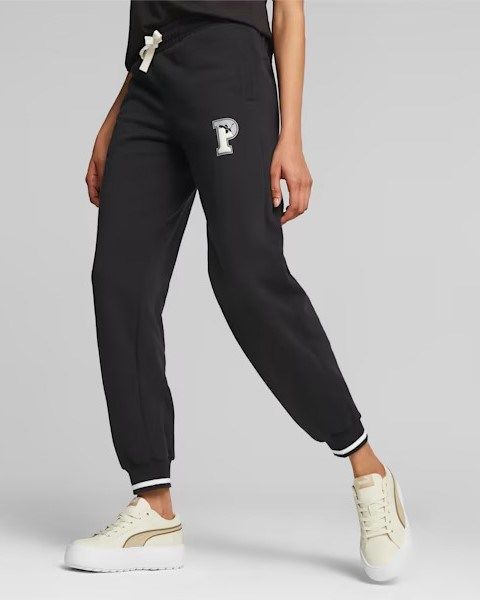 Prodotto: PUMA - Pantalone tuta da donna nero con elastico alla caviglie