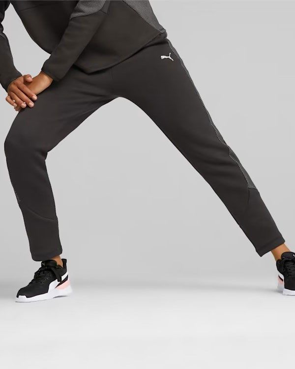 Prodotto: PUMA - Pantalone tuta da donna a vita alta nero in tessuto traspirante