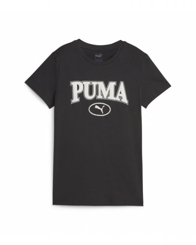 Prodotto: PUMA - T shirt da donna nera con logo bianco