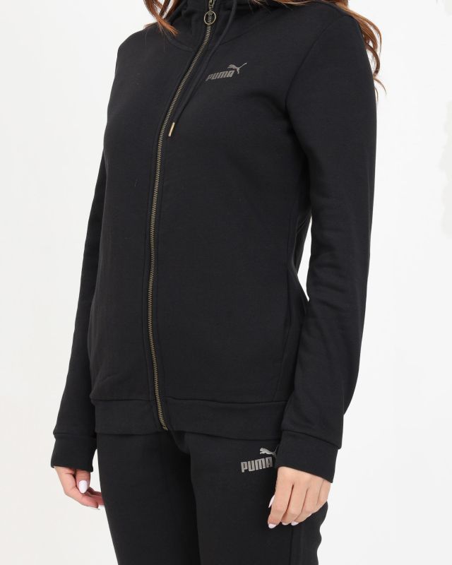 Prodotto: PUMA - Tuta completa da donna nera con zip frontale