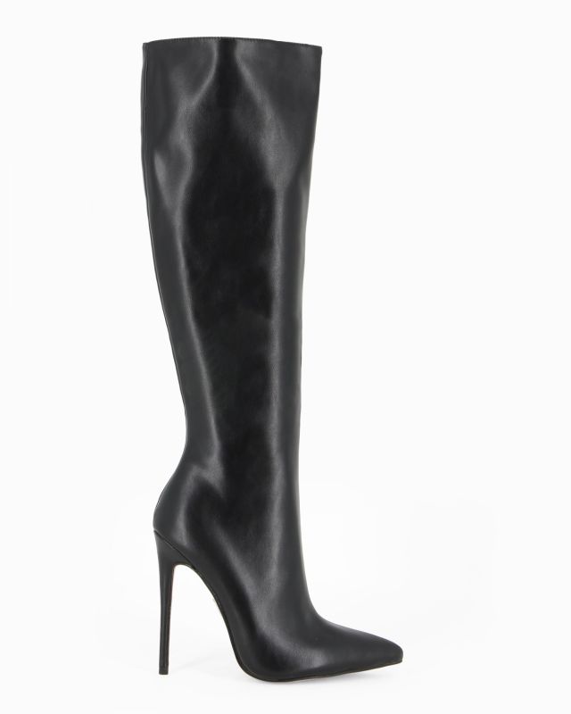 Prodotto: MISS GLOBO - Stivale nero a punta con zip laterale, tacco 11,5CM
