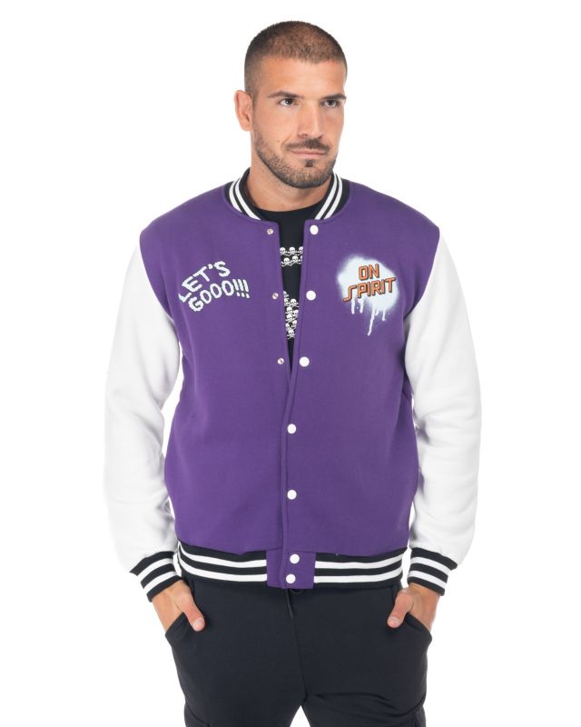 Prodotto: ON SPIRIT - UOMO FELPA BOMBER COLLEGE