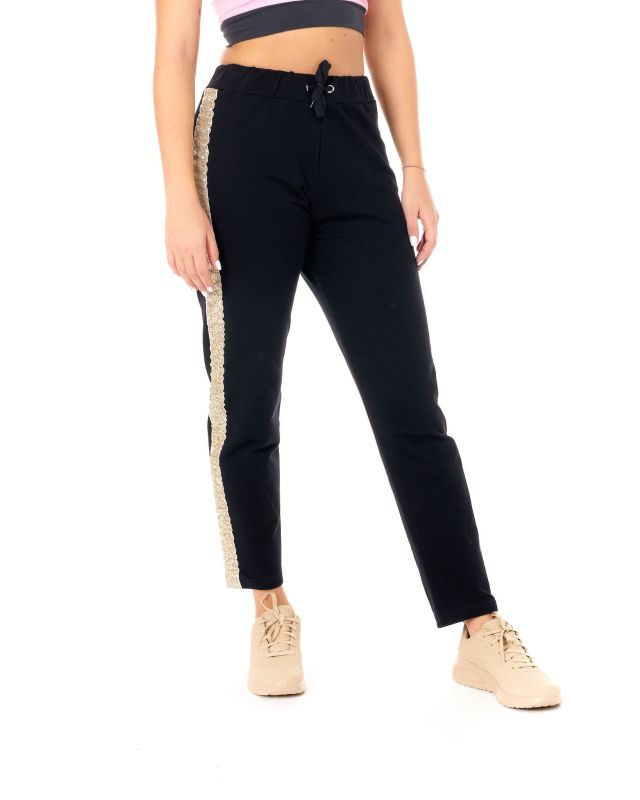 Prodotto: MY JEWELS - DONNA PANTALONE PAILLETTES CON BANDA