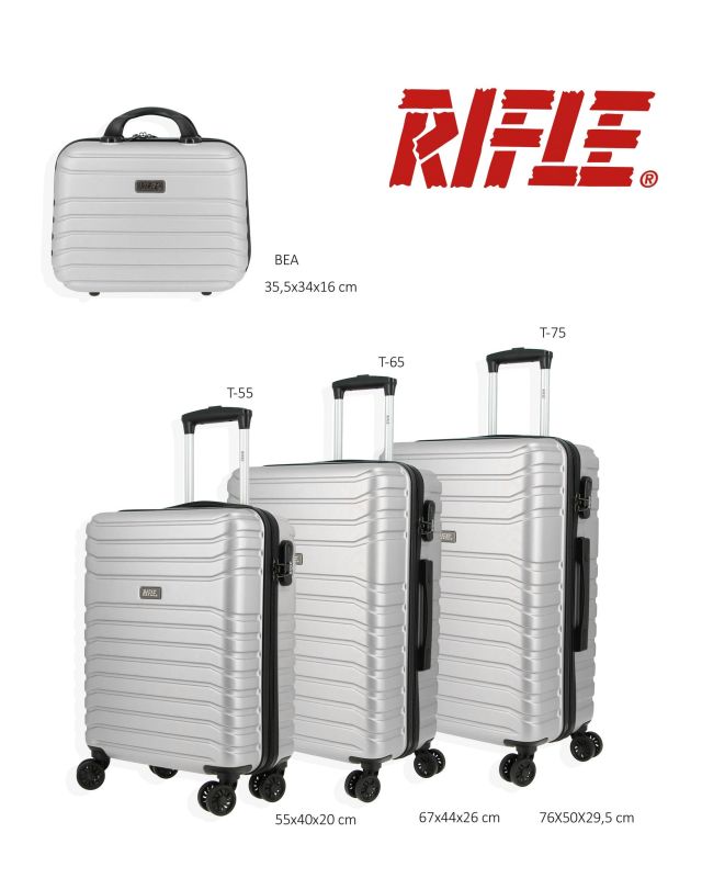 Prodotto: RIFLE - TROLLEY GRIGIO IN ABS 4 RUOTE