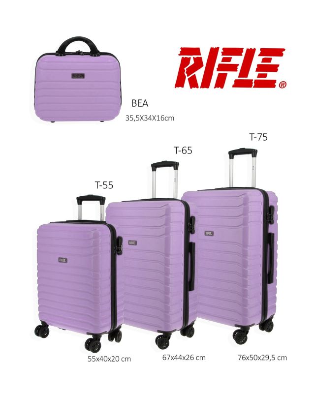 Prodotto: RIFLE - TROLLEY LILLA IN ABS 4 RUOTE