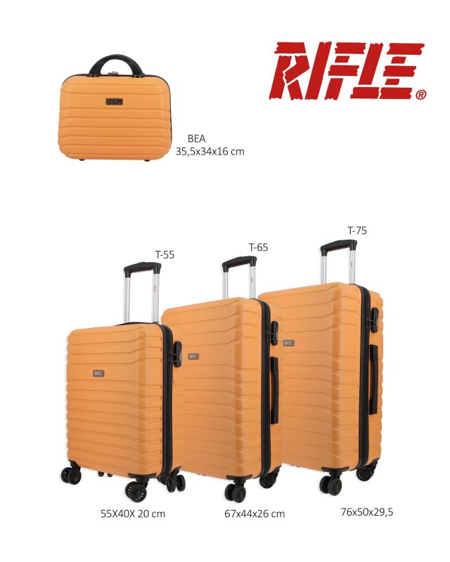 Prodotto: RIFLE - TROLLEY ARANCIONE IN ABS 4 RUOTE