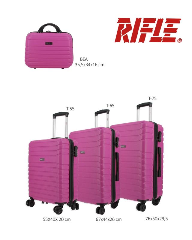 Prodotto: RIFLE - TROLLEY FUXIA IN ABS 4 RUOTE