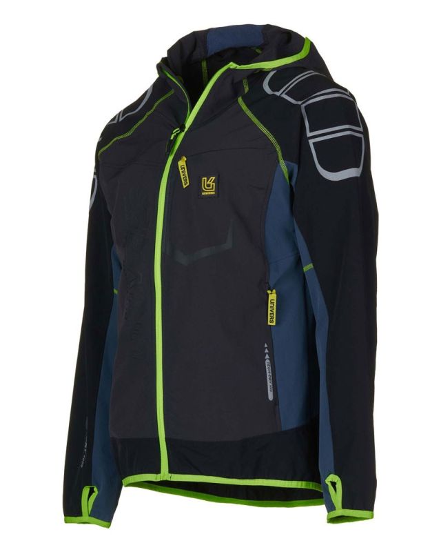 Prodotto: UNIVERS - GIACCA DA OUTDOOR COURMAYEUR NERA E BLU IDROREPELLENTE