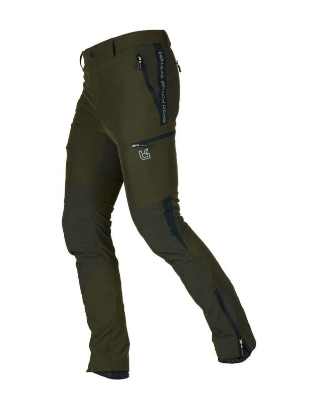 Prodotto: UNIVERS - PANTALONE DA CACCIA ERGO VERDE SCURO IN SOFTSHELL U-TEX IMPERMEABILE