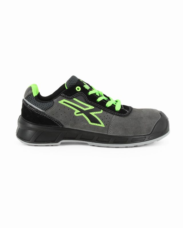 Prodotto: U.POWER - Scarpa antinfortunistica da uomo nera e verde modello TAYLOR