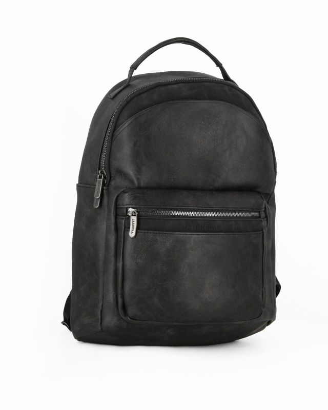 Prodotto: CARRERA - Zaino ufficio nero con due tasche frontali