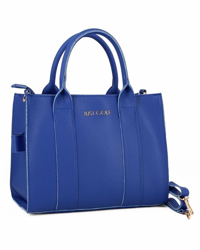 Prodotto: JUST GOLF - Borsa bluette due manici con stampa logo e tracolla removibile