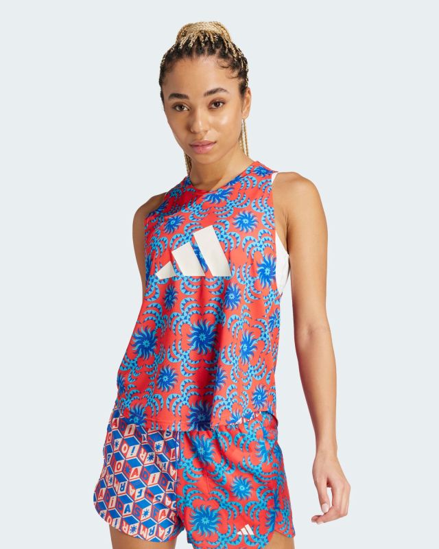 Prodotto: ADIDAS - CANOTTA ROSSA/ROYAL DA DONNA FARM TRN TANK - IQ4494