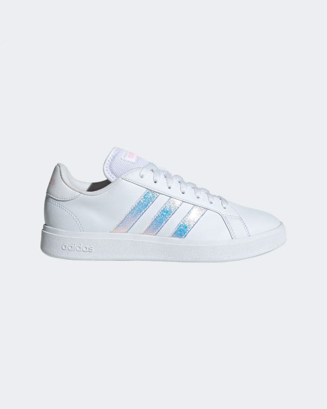 Prodotto: ADIDAS - Sneaker bianca da donna con logo glitterato - GRAND COURT BASE 2.0 IG6374